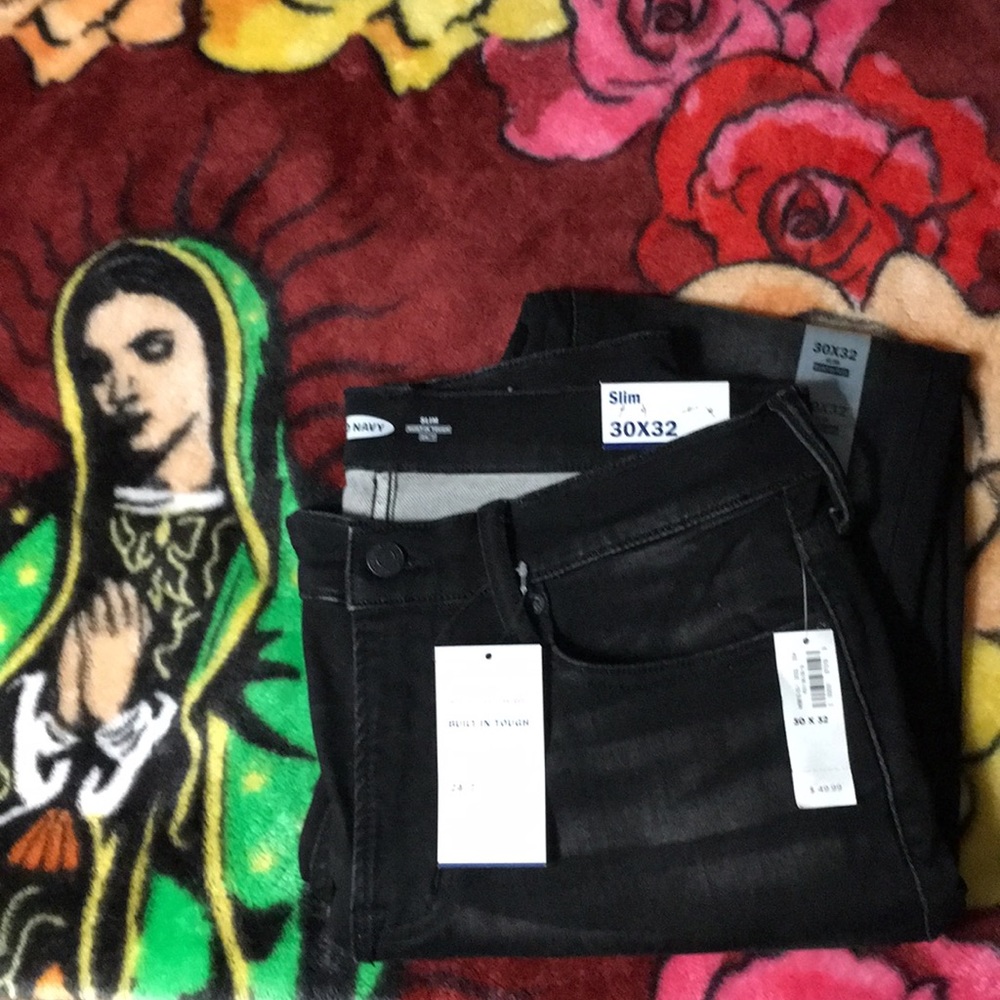 Men’s Black Slim Jeans 30X32 NWT Old Navy